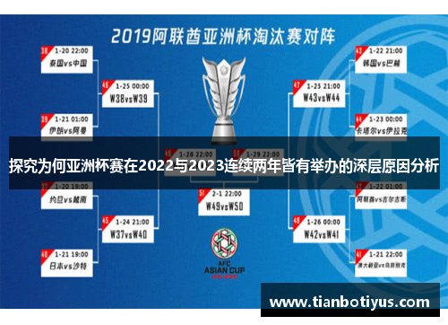 探究为何亚洲杯赛在2022与2023连续两年皆有举办的深层原因分析